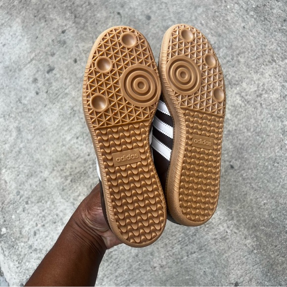 WMNS ADIDAS SAMBA OG HOT CHOCOLATE BROWN TAN CREAM GUM SOLE WOMENS EARTH STRATA - Picture 7 of 11